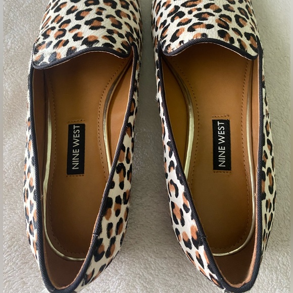 New! Nine West Calf Hair Cheetah Print Loafers in size 6.5 - Picture 6 of 7